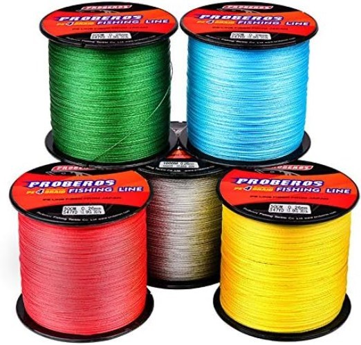 Braided Fishing Line 4 Strands Stronger Multifilament PE Braid Wire for Saltw…