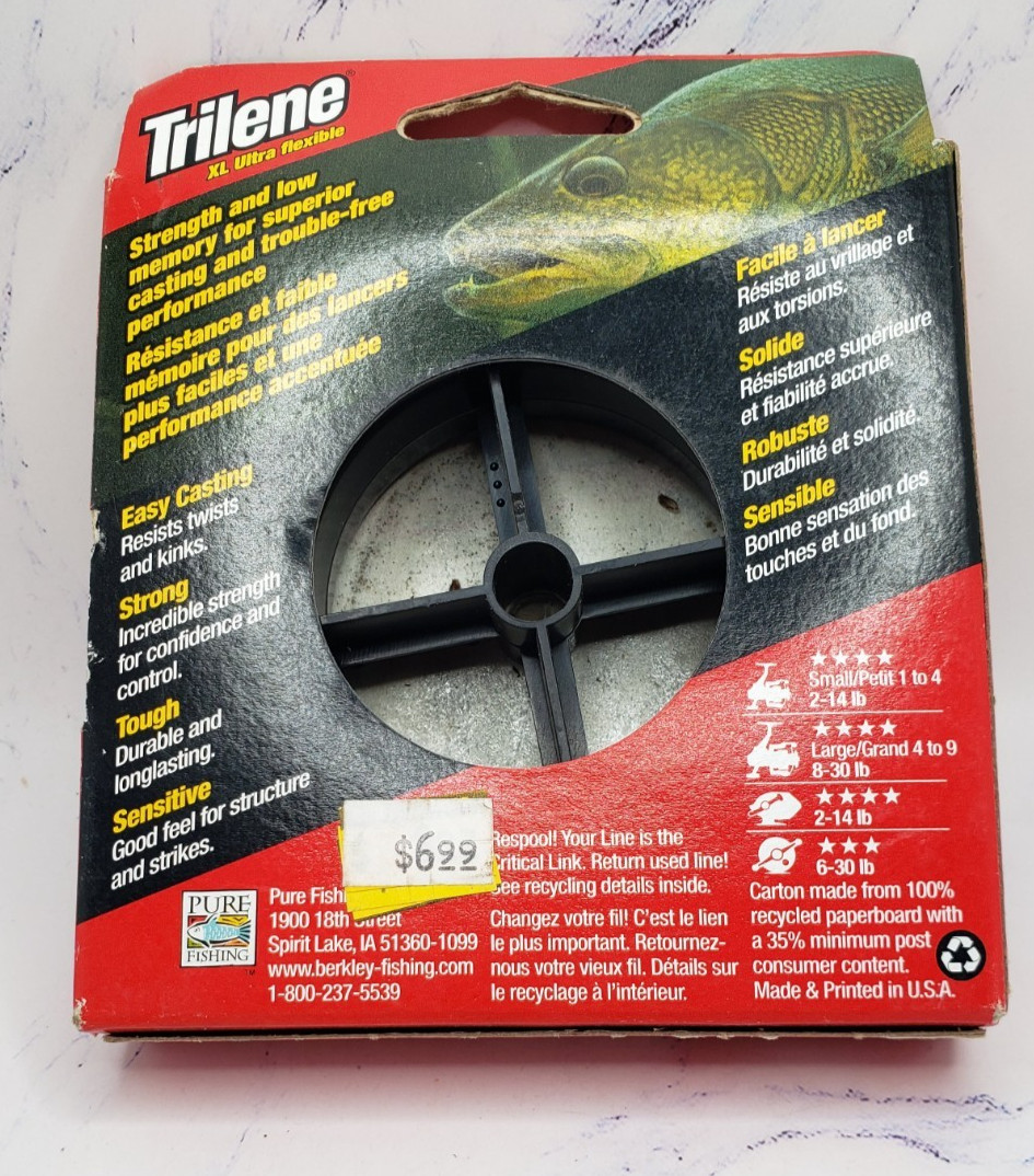 Berkley Trilene 17 LB 400 Yards XL Smooth Casting Clear Fishing Line