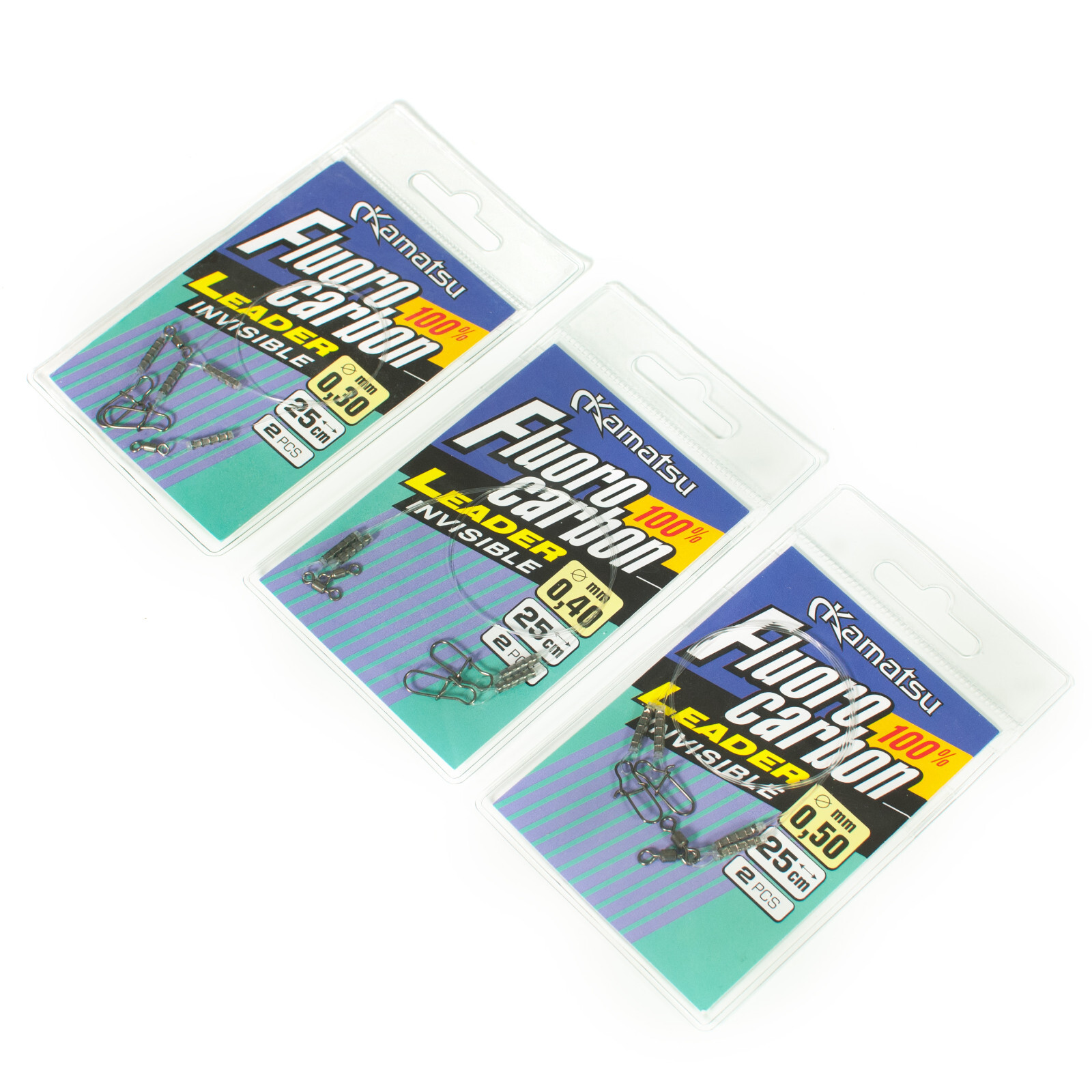 Invisible Fluorocarbon Leader Trace Heavy Duty Pike Sea Line 25cm 15kg 35lb