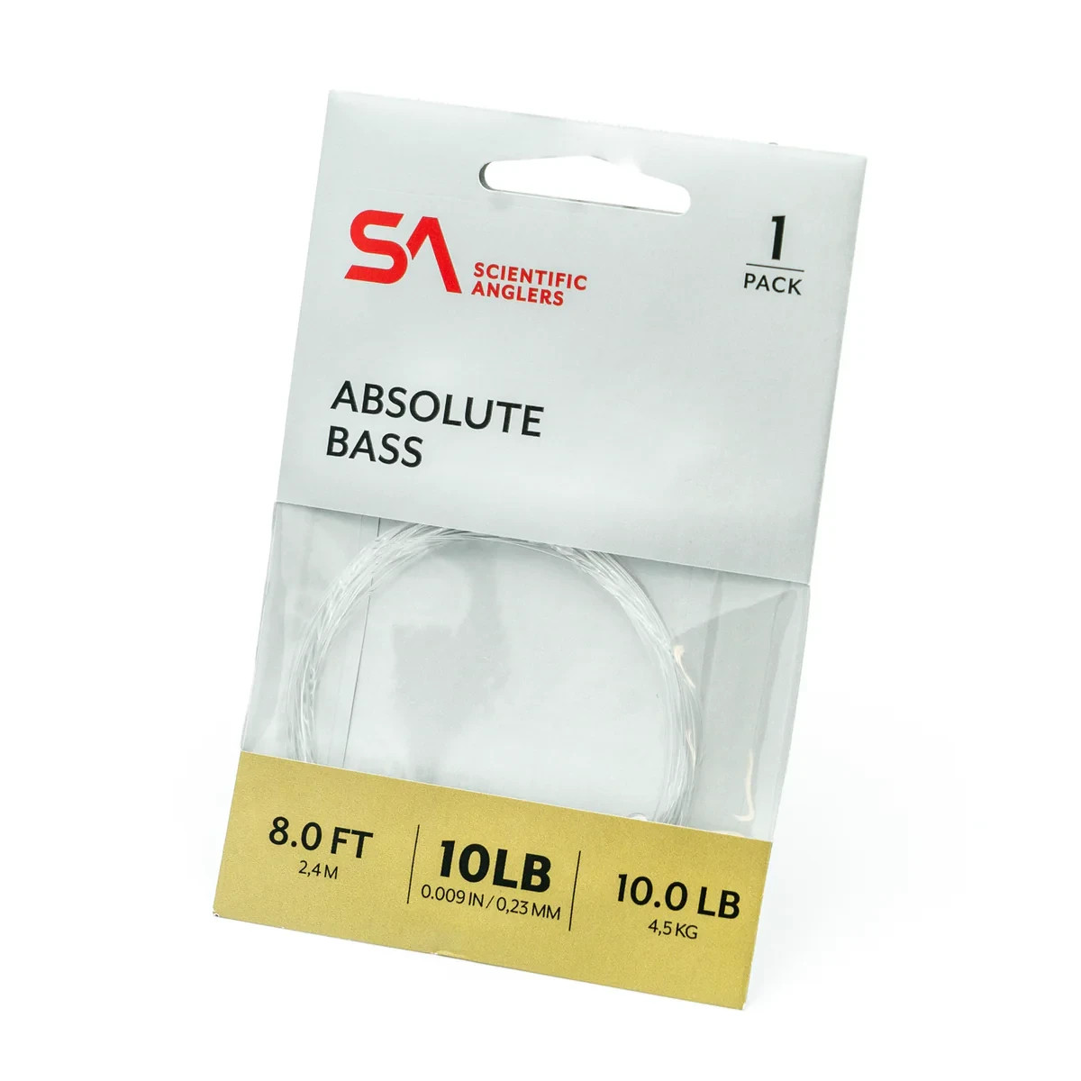 Scientific Angler Absolut Bass Leader 8ft 10lb *3Pack*