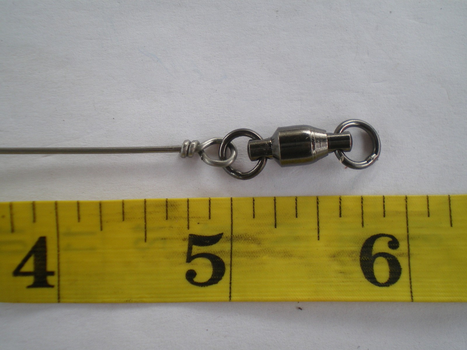 21 SOLID STAINLESS S. WIRE LEADER 4″,5″,6″ 100 LBS TEST/B. BEARING SWIVEL/7 EA