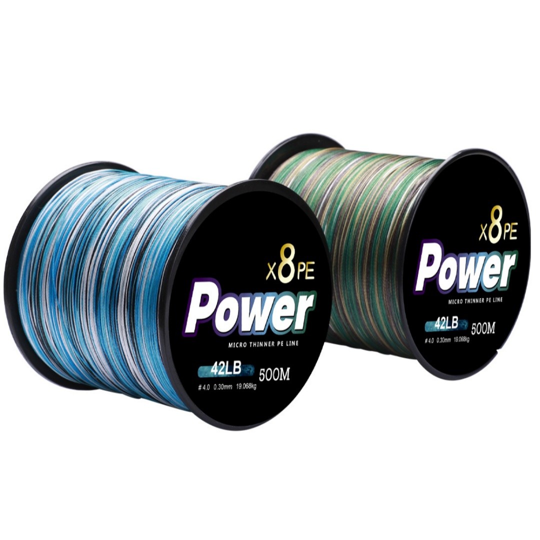 8 Strands Braided Fishing Line 100M/300M/500M PE Multicolors Fishing Line