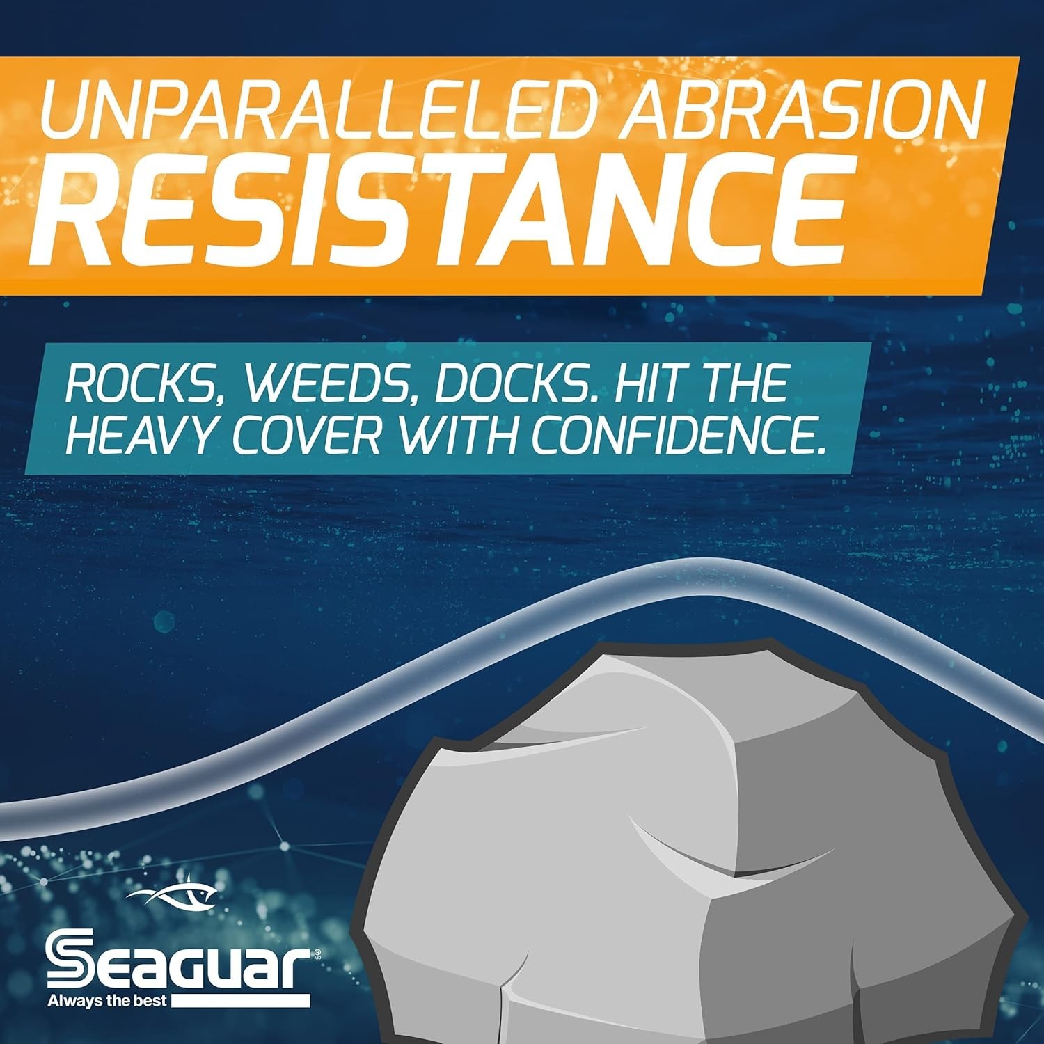 Saltwater Fishing Leader, Clear Fluorocarbon