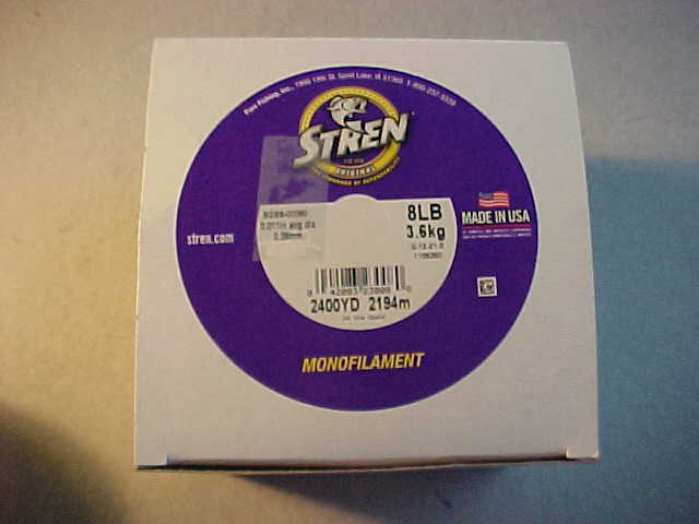 NEW BULK STREN HI VIS GOLD Monofilament Fishing Line 8lb TEST Spool 2400 Yards
