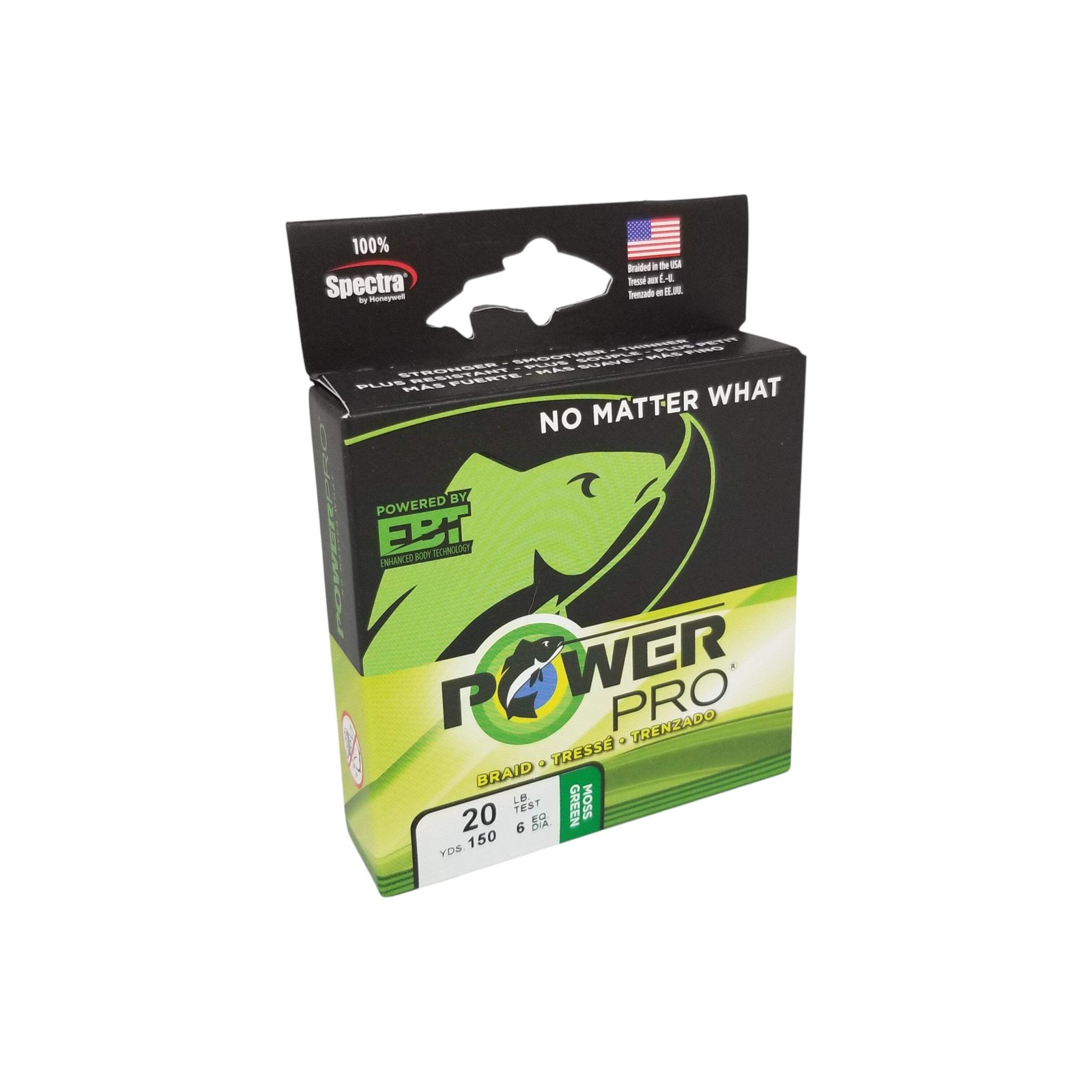 Power Pro Microfilament Braided Fishing Line – 20 lb. (150 yds.) – Moss Green