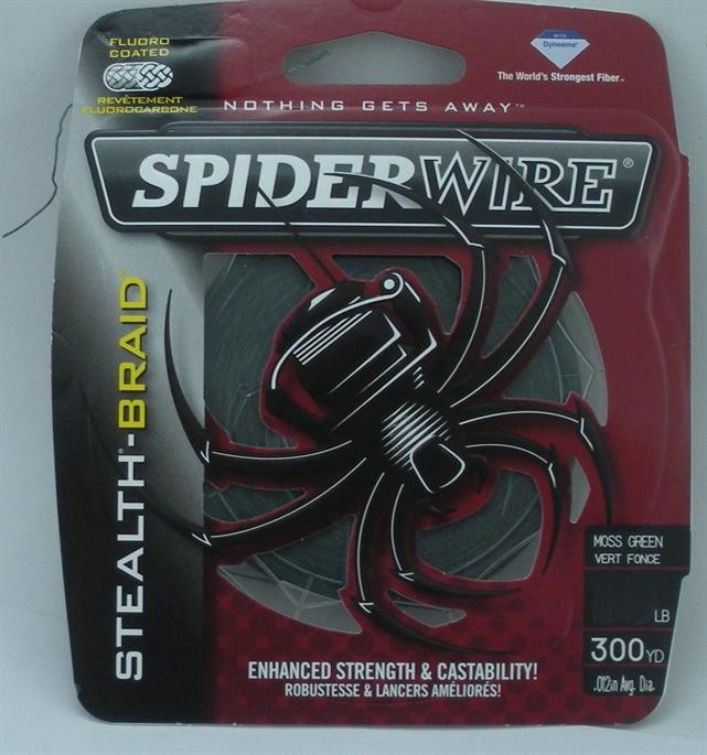 PureFishing 1339749 SCS50G-300 Spiderwire Stealth Braid Line 300 Yd 50Lb