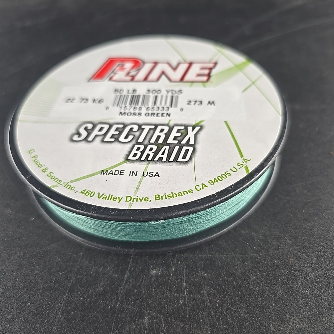 50lb 300yd Braid P-Line Spectrex Moss Green