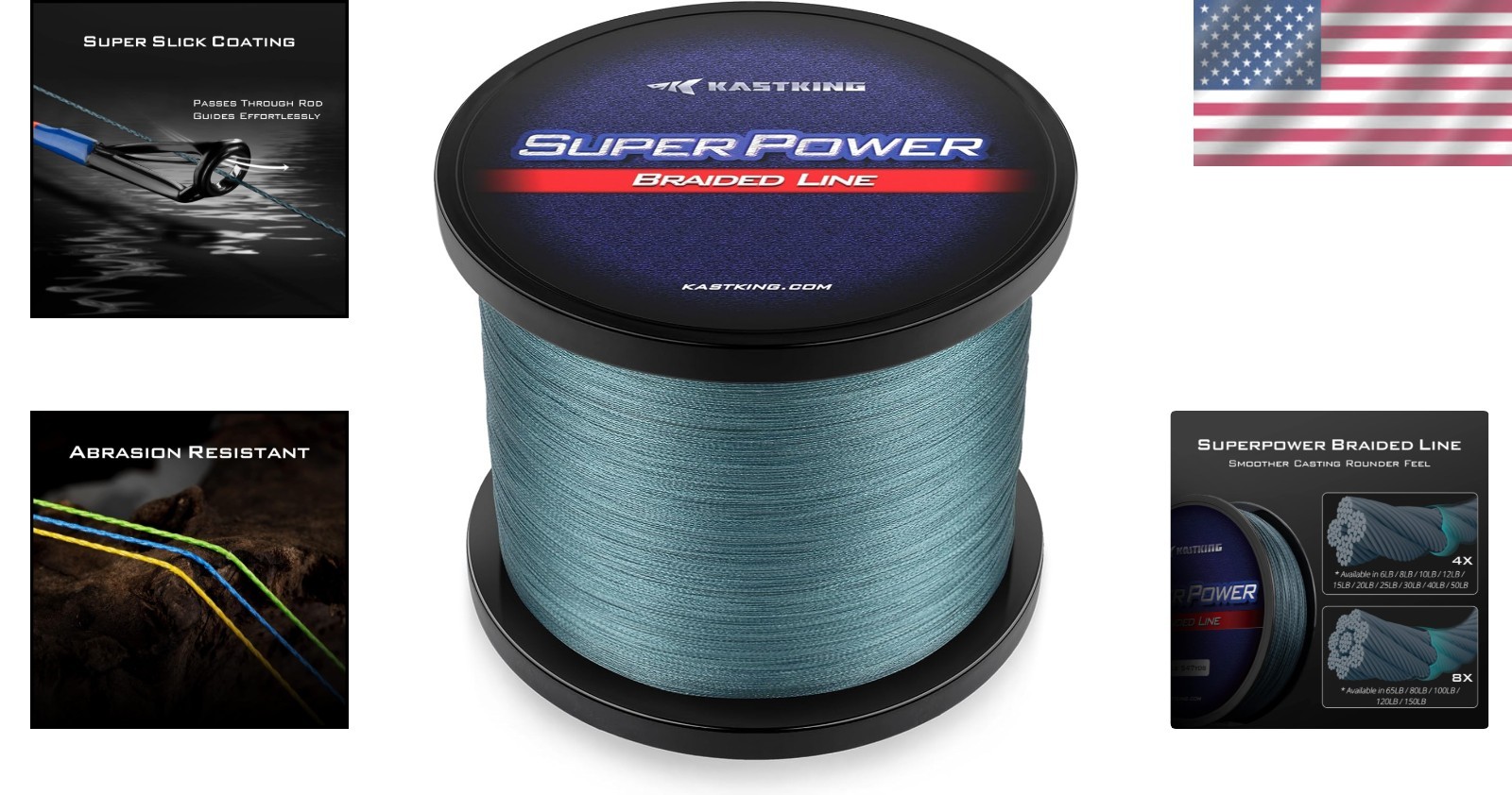 SuperPower Braided Fishing Line 20lb (300yds) – High Sensitivity, Zero Stretch