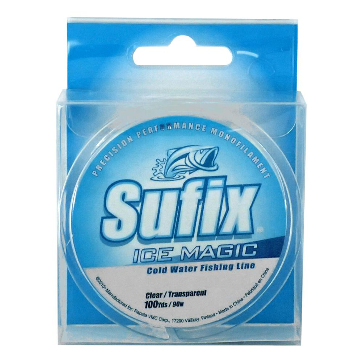 Sufix Ice Magic Cold Water Ice Fishing Line – 100 yd Spool – Clear Color – NEW!
