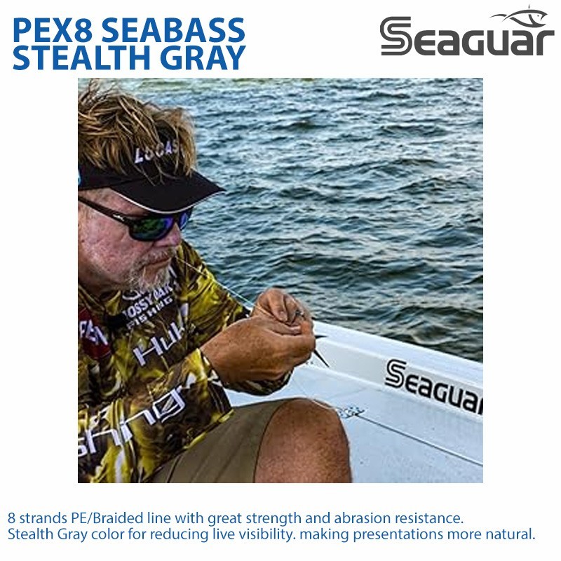 KUREHA SEAGUAR PEX8 SEABASS STEALTH GRAY – Braid Line PE Line made in japan