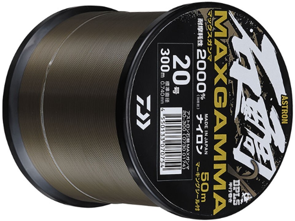 Daiwa Fishing Nylon Line ASTRON ISHIDAI MAX GAMMA 300m #16-50 lb Black for Carp