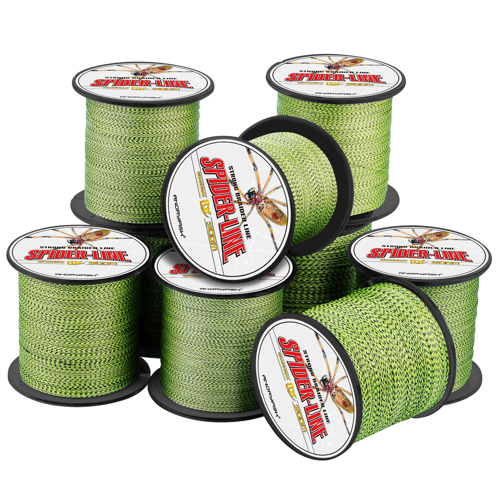 300M 328 Yards 4/8 Strands Super Strong PE Braided Fishing Line 12-100 lbs