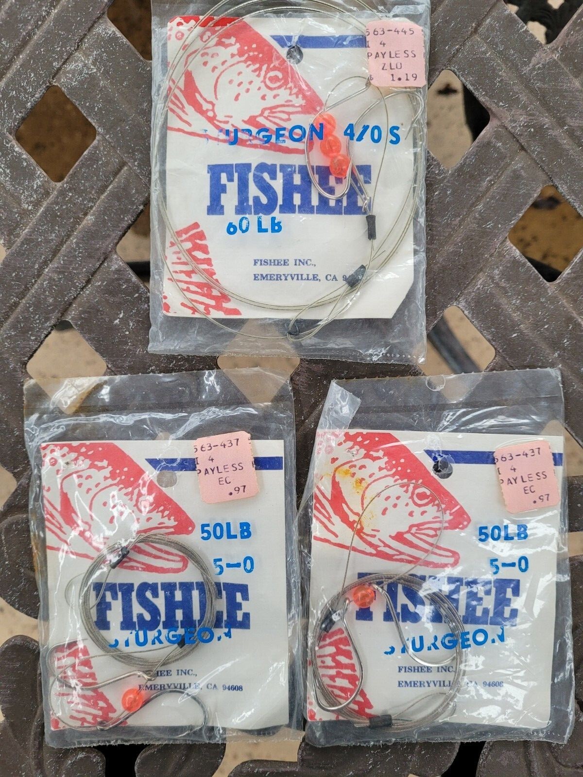 Sturgeon steel leader rigs cable stainless 13 total misc rigs most made in USA