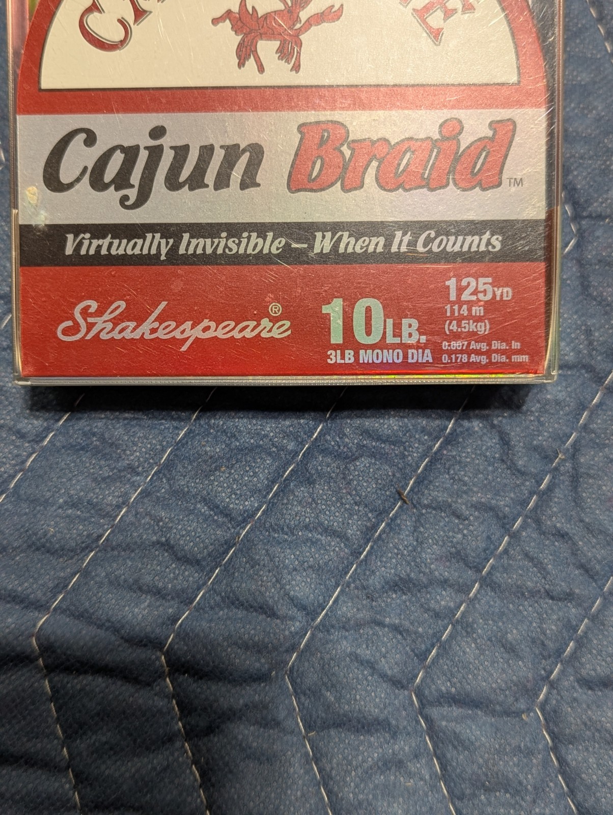 Shakespeare Cajun Line 10lb Red Braid Fishing Line 125yds