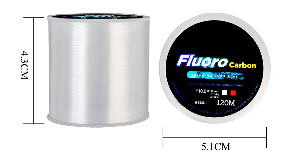 2Pcs 120M Nylon thread multicolor Fishing Line Wear-resistant Line Sea fishing