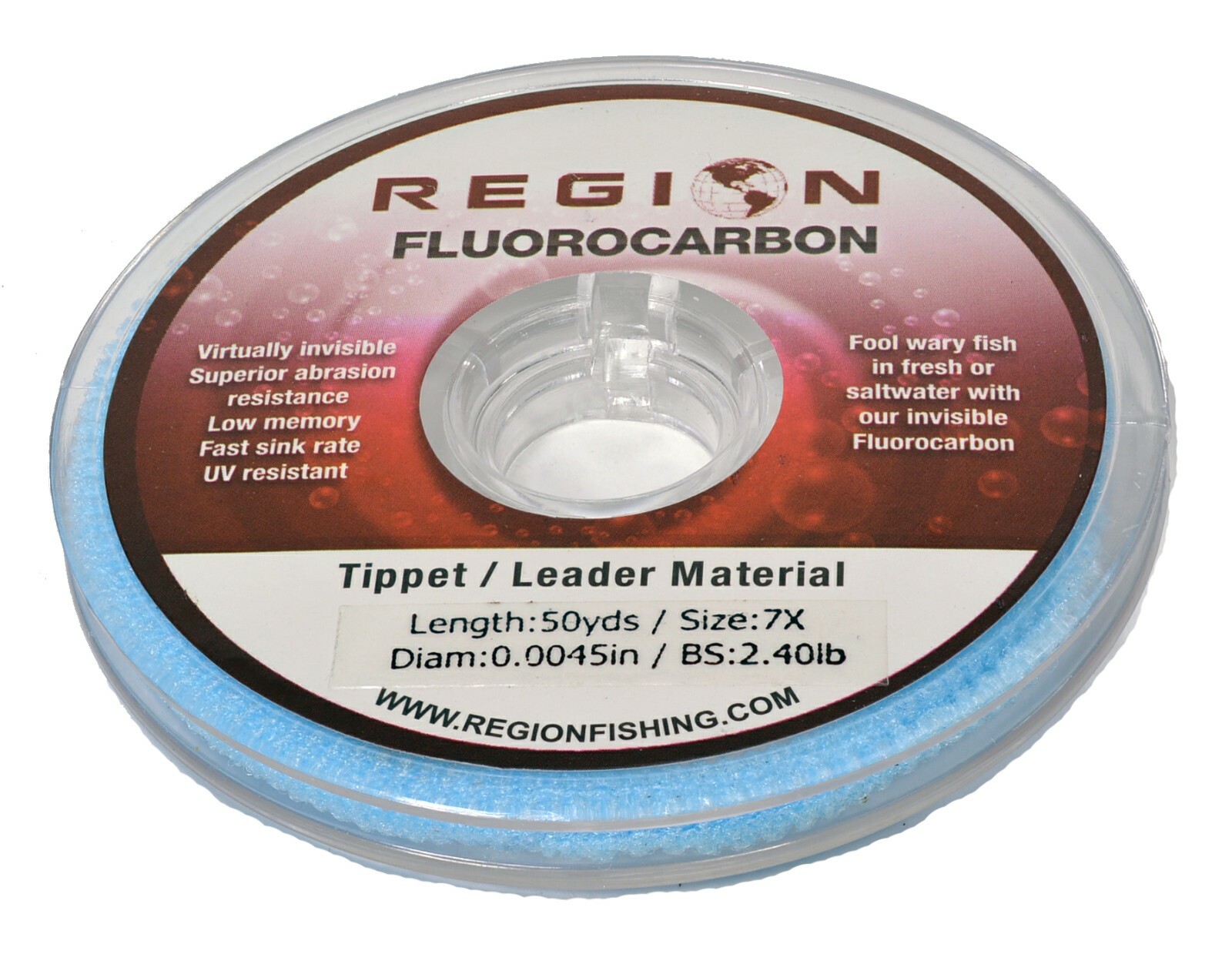 50yd Fluorocarbon Fly Fishing Tippet Ultra Clear 0X to 7X – Choose a 3 Spool Set