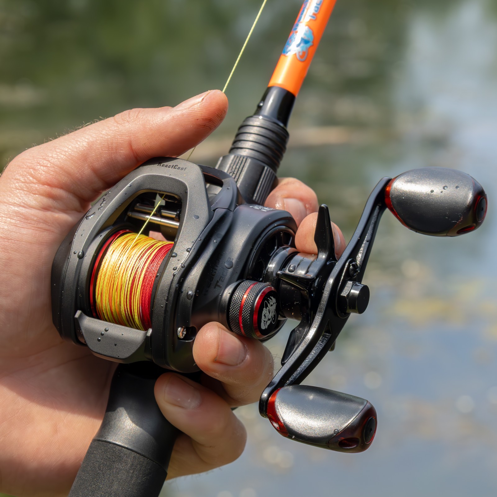 Reaction Tackle High Braided Fishing Line / Braid – Fire Camo