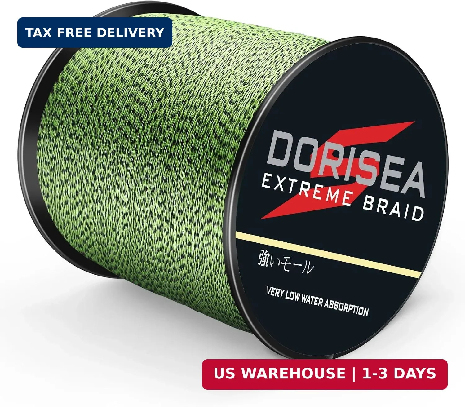 Extreme Braid 100% Pe Multi-Color(Black&Yellow) Braided Fishing Line 109Yards-21