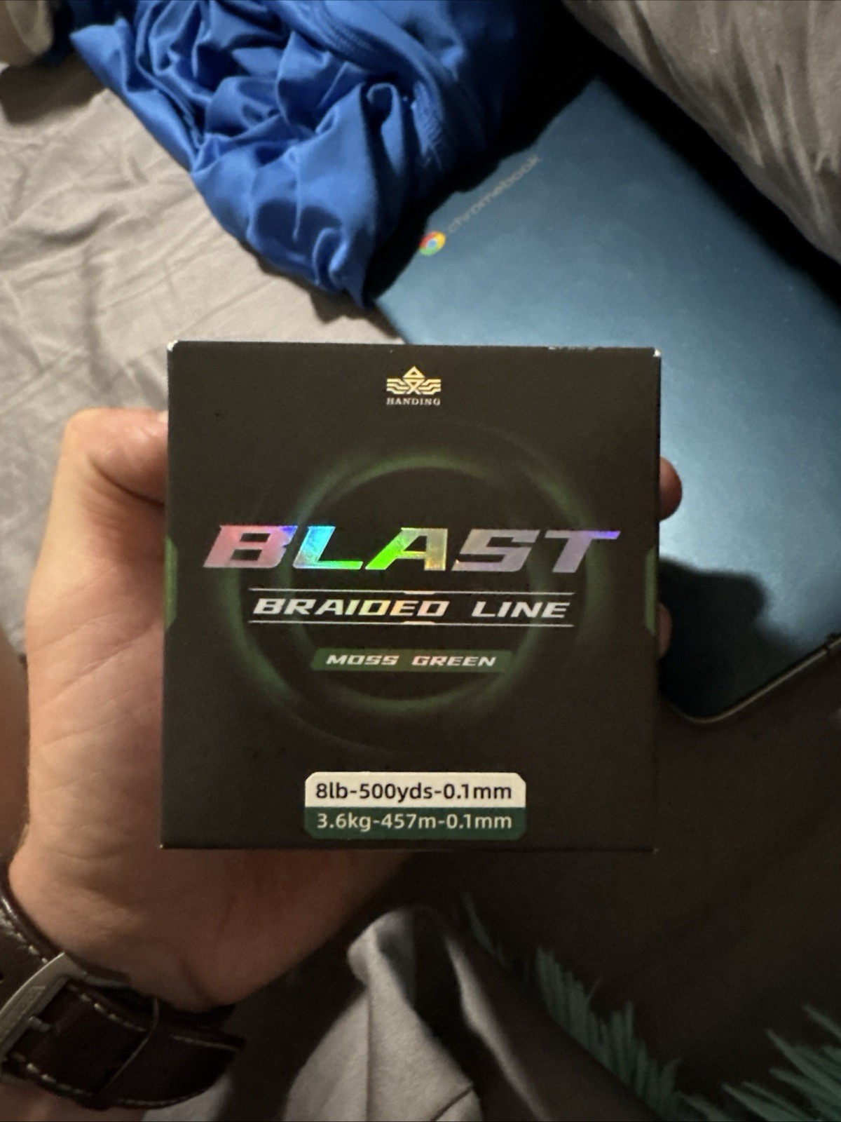 Blast Braided Fishing Line Ultra-Thin Diameter 10 lb – 300yds 0.12mm Moss Green