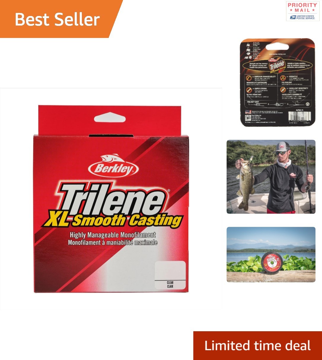 Strong Monofilament Fishing Line 1000 Yard Clear 12kg 0.33mm for Smooth Casting