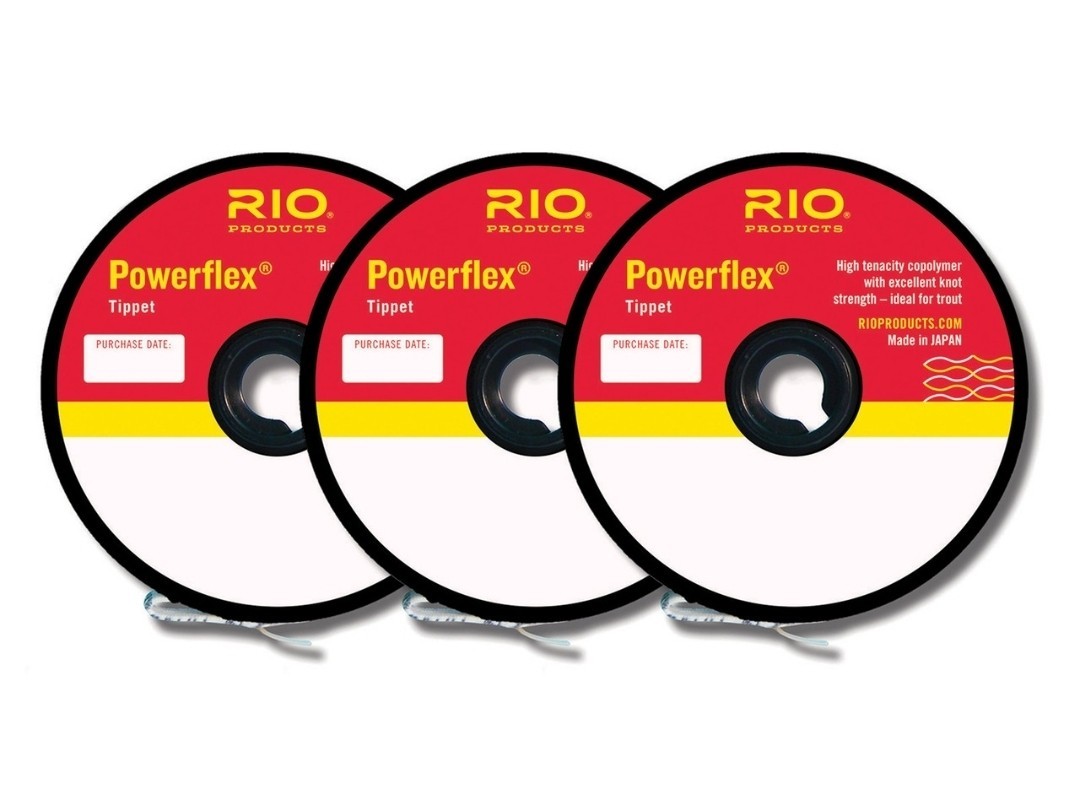 RIO Products Powerflex Tippet (3 Pack) (0x, 1x, 2x) (15lb,13lb,10lb)