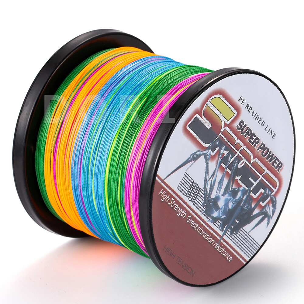 Dorisea 100m~2000m 6lbs-500lbs Spider Multicolor Braided Fishing Line Extreme