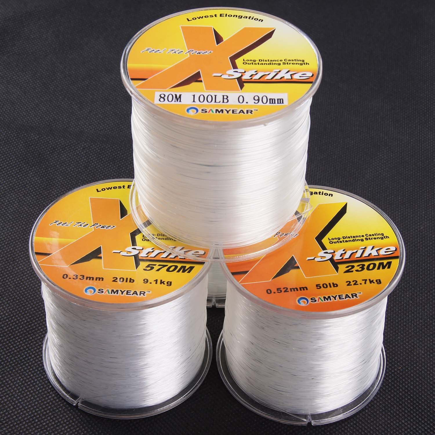 X-Srike 12lb-100lb Nylon Line Monofilament Pool Lake Sea Fishing Line Mono