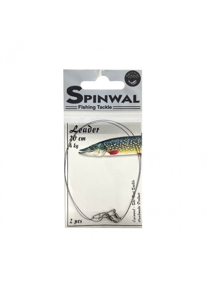 Spinwal Wolfram Leaders 40cm 19-Strand Tungsten Predator Rigs 9–12kg (2pcs)