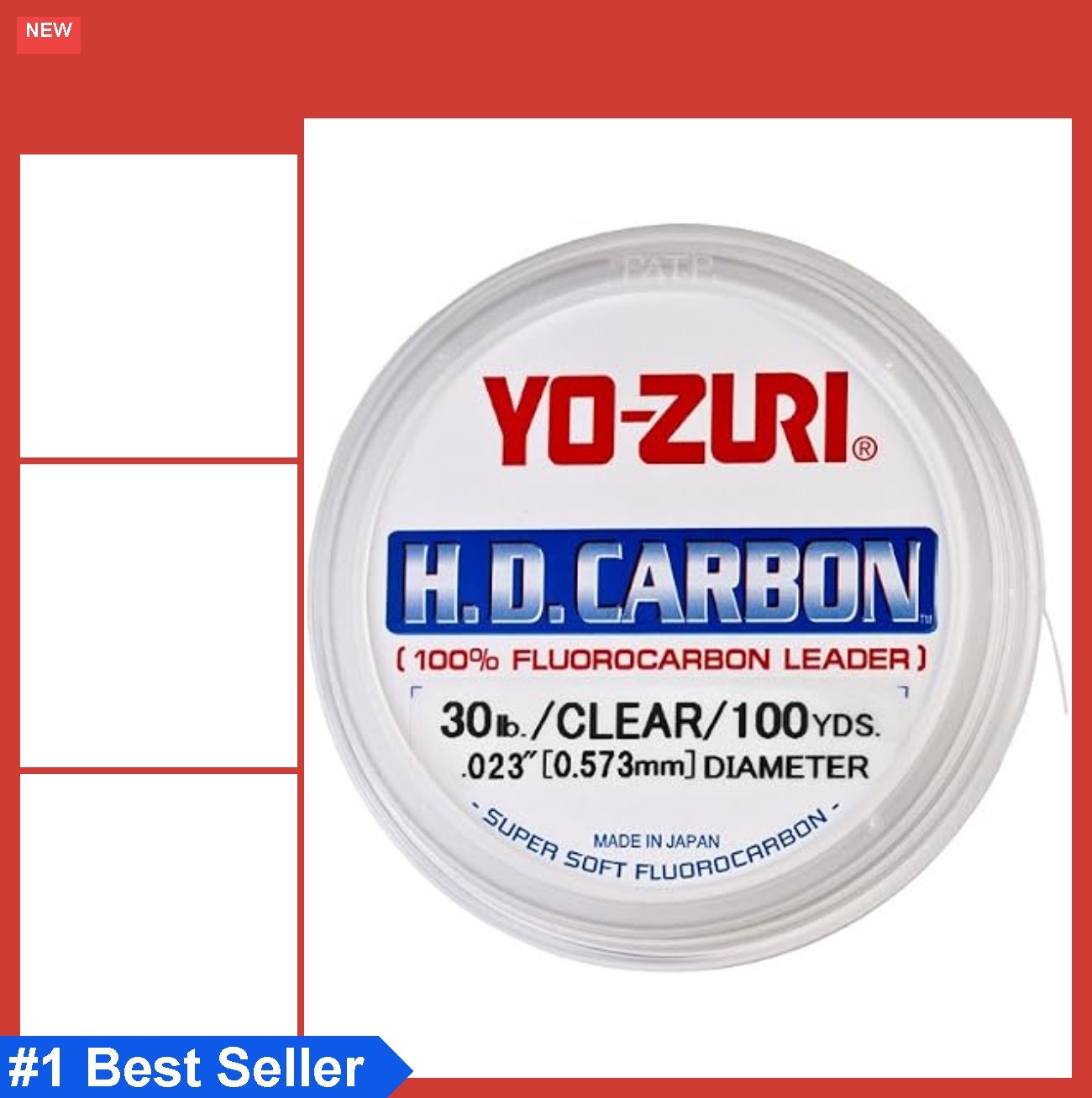 Fluorocarbon Leader Line 80 Pound Test 30 Yards Clear Heavy Fishing