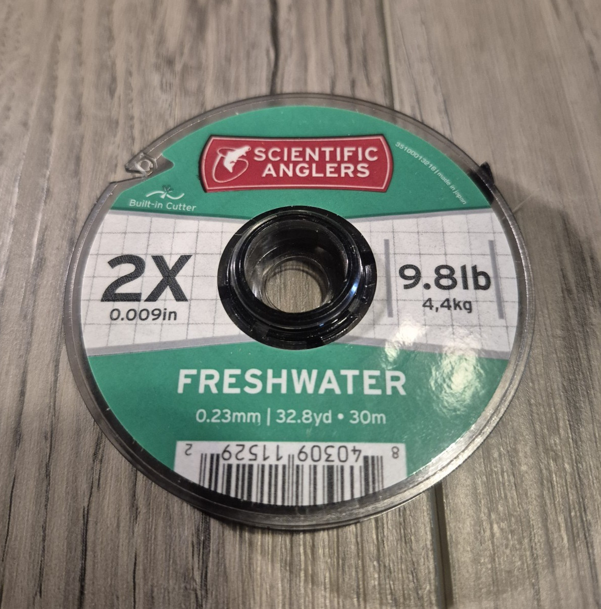 Scientific Anglers Tippet 2X 9.8 LB .009 32.8 Yard Spool