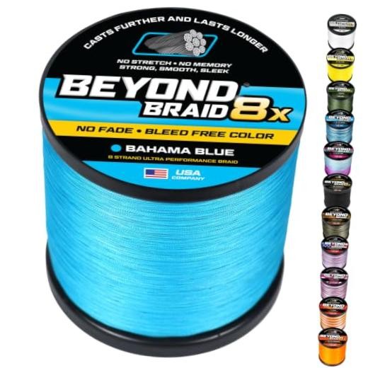 Braided Fishing Line -Super Strong – Abrasion Resistant – No Stretch -Blue