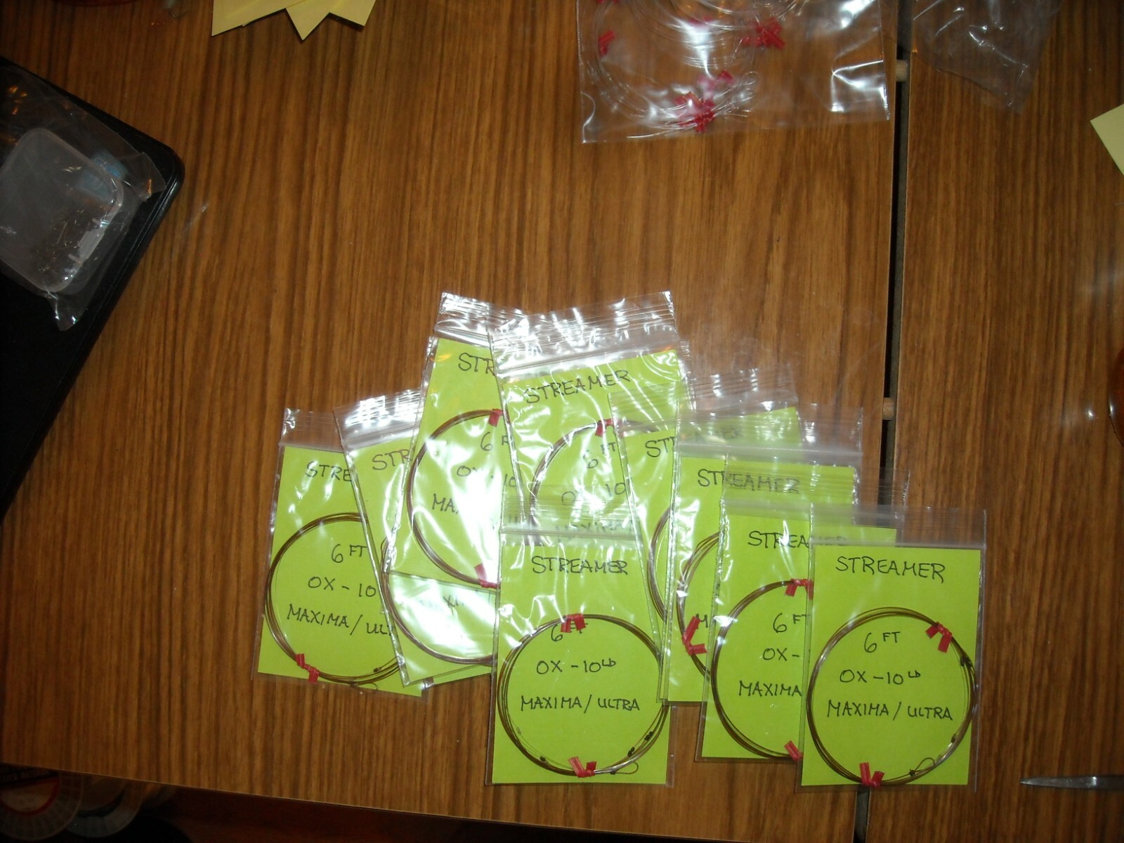 FLY FISHING LEADERS, TAPERED LEADERS. STREAMER, SINK TIP DESIGN, 6 PACKS CHOICE
