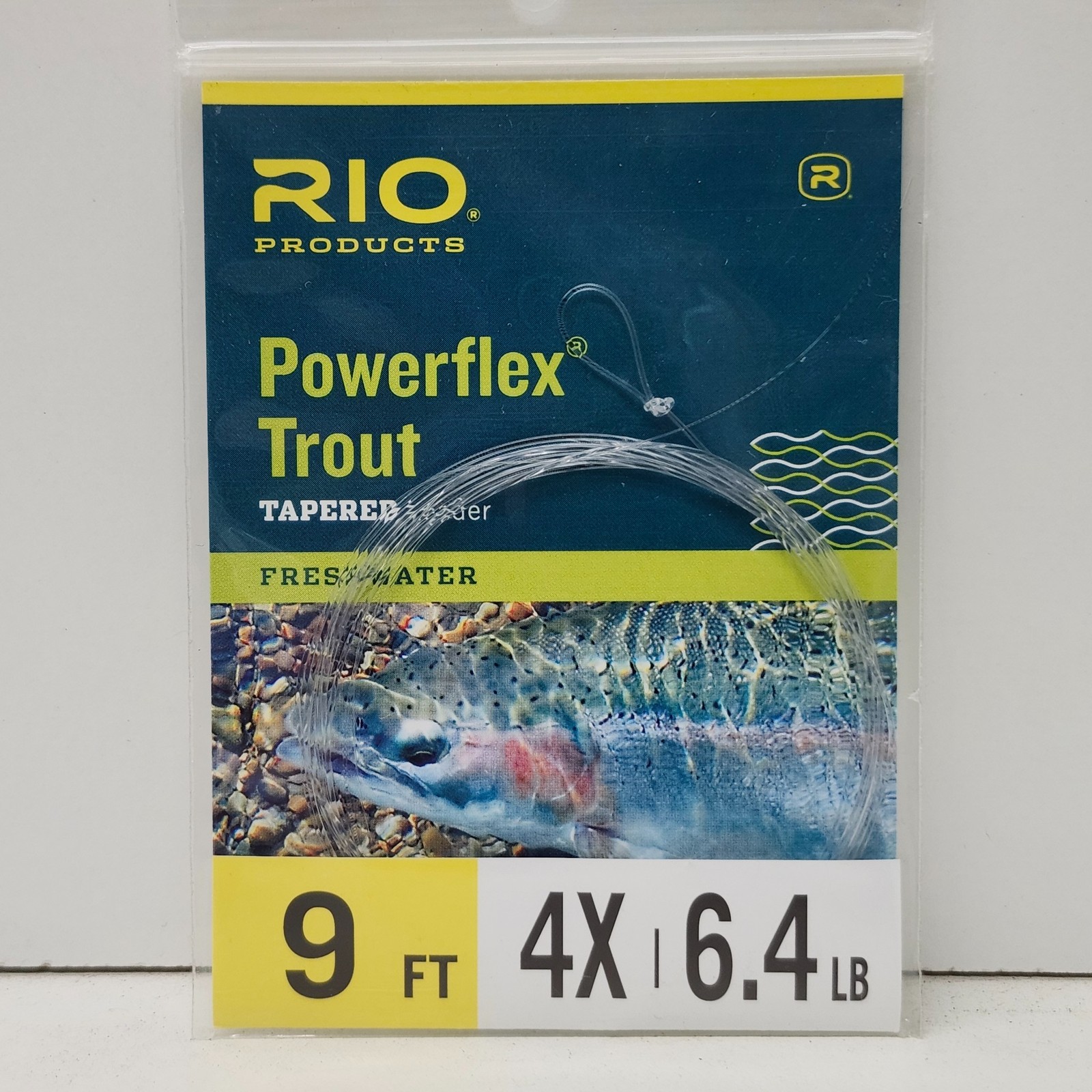 RIO Trout Freshwater Tapered Leader Fishing Line 9ft 4X 6.4lb b