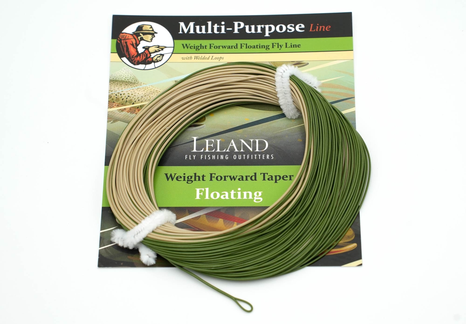 Leland Multi Purpose WF Floating Fly Line (Pliny) Fly Line Pale Olive/Olive 90′
