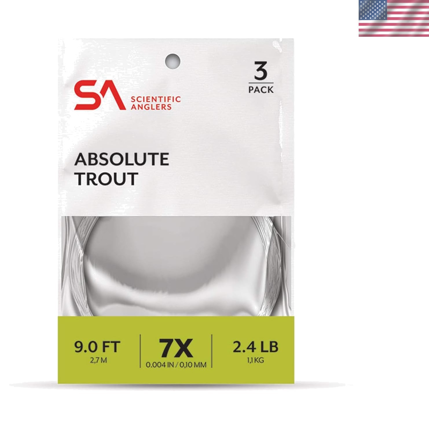 Superior 9ft – 5x Absolute Trout Fishing Leaders for Accurate Presentations