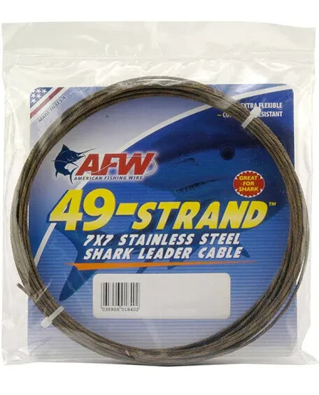 AFW 7×7 49 Strand Stainless Cable Leader