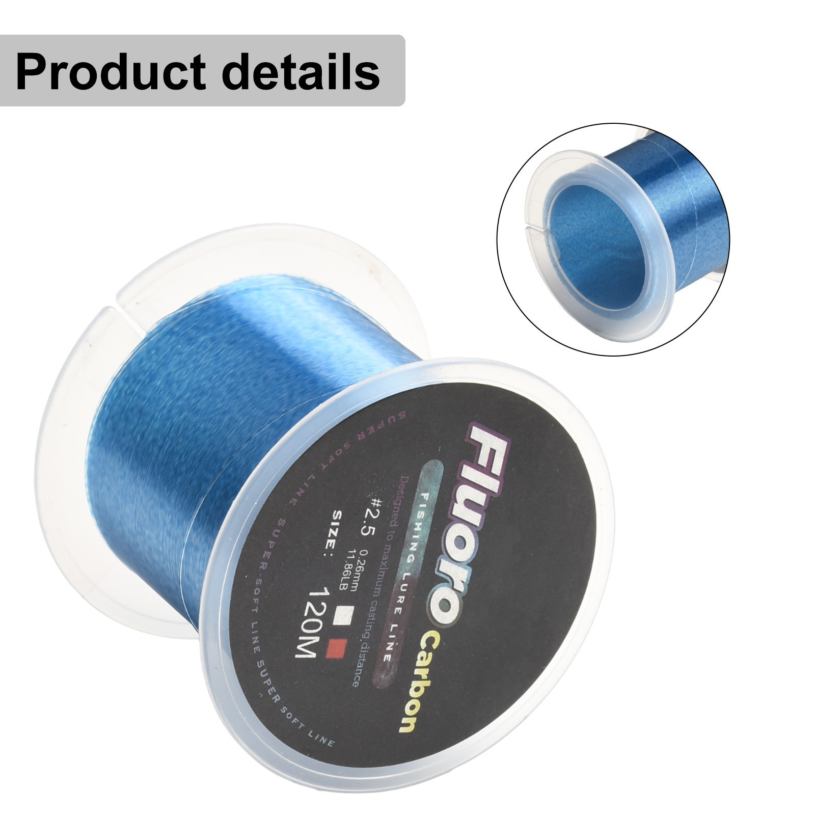 120M Fluorocarbon Fishing Lure Line Material for Maximum Durability (0 8#)