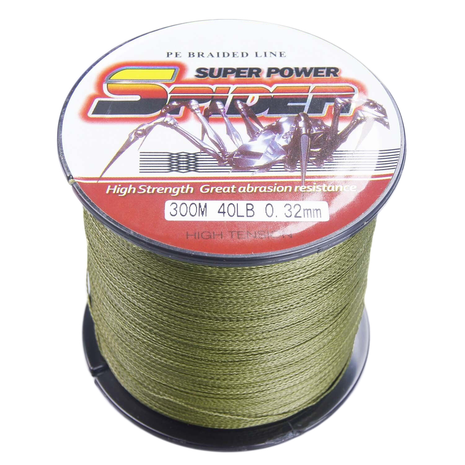 100M-2000M Army Green 6LB-300LB PE Dynema Braided Spider Fishing Line Thread