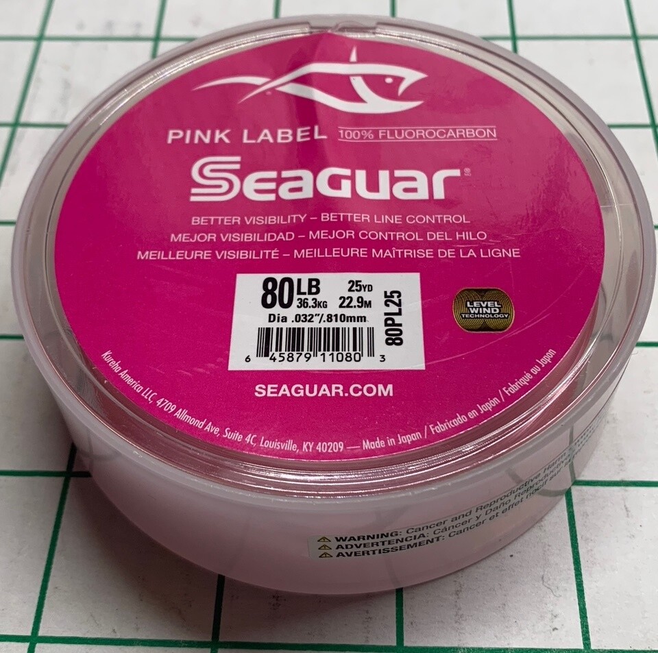 Seaguar – Pink Label 100% Fluorocarbon – Multi Size