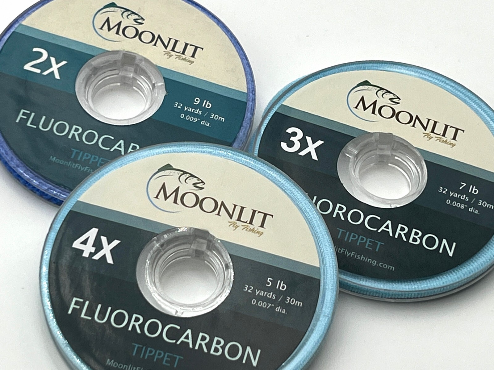 Moonlit Flourocarbon Tippet 3pack Combo