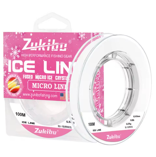 ZUKIBO Ice Crystal Braided Fishing Line Thin Soft Superline