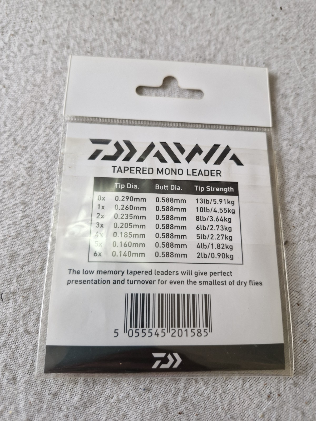Daiwa Tapered Mono Fishing Leaders 13lb 9ft Fly Fishing