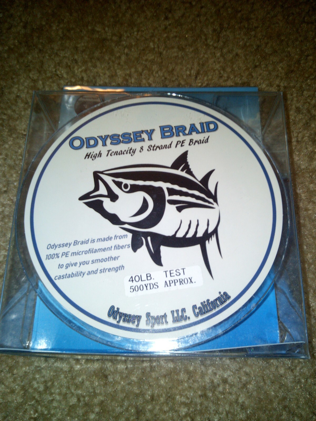 Odyssey Braid 40# X 500 yd Marine Blue
