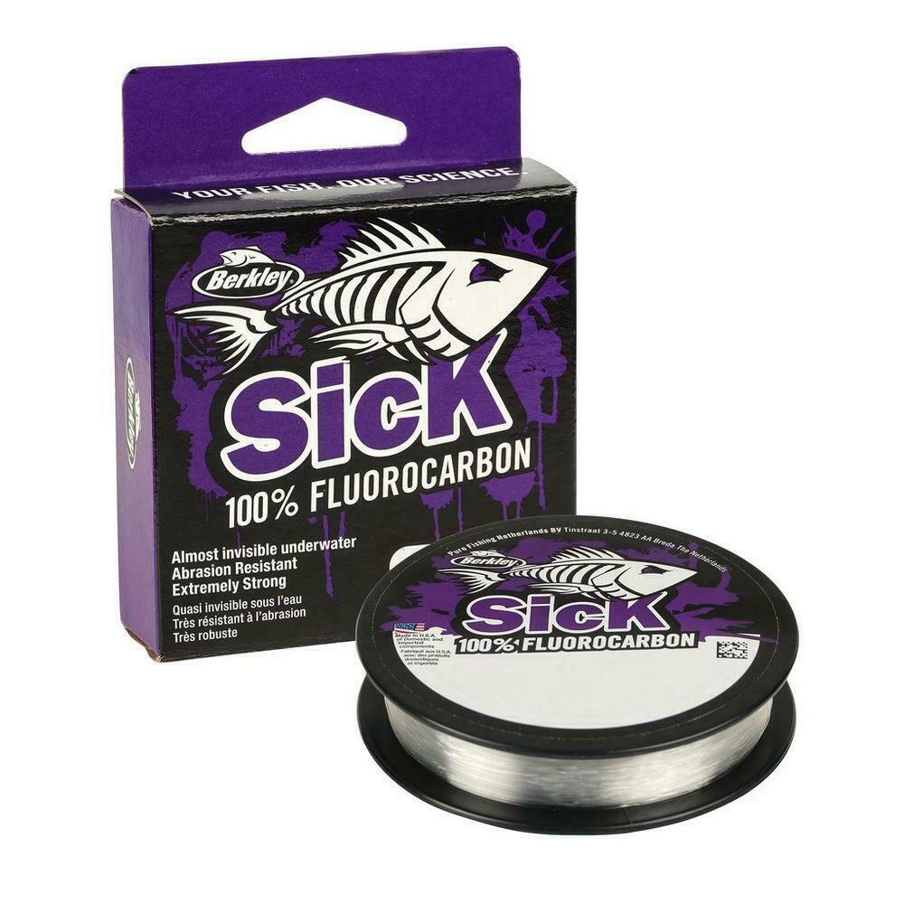 Berkley Sick Fluorocarbon Clear Leader 50m All Sizes Fishing Line 2022