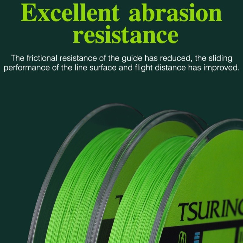PE Braided Fishing Line Long Casting 8 Strands Multifilament Smooth Fishing Wire