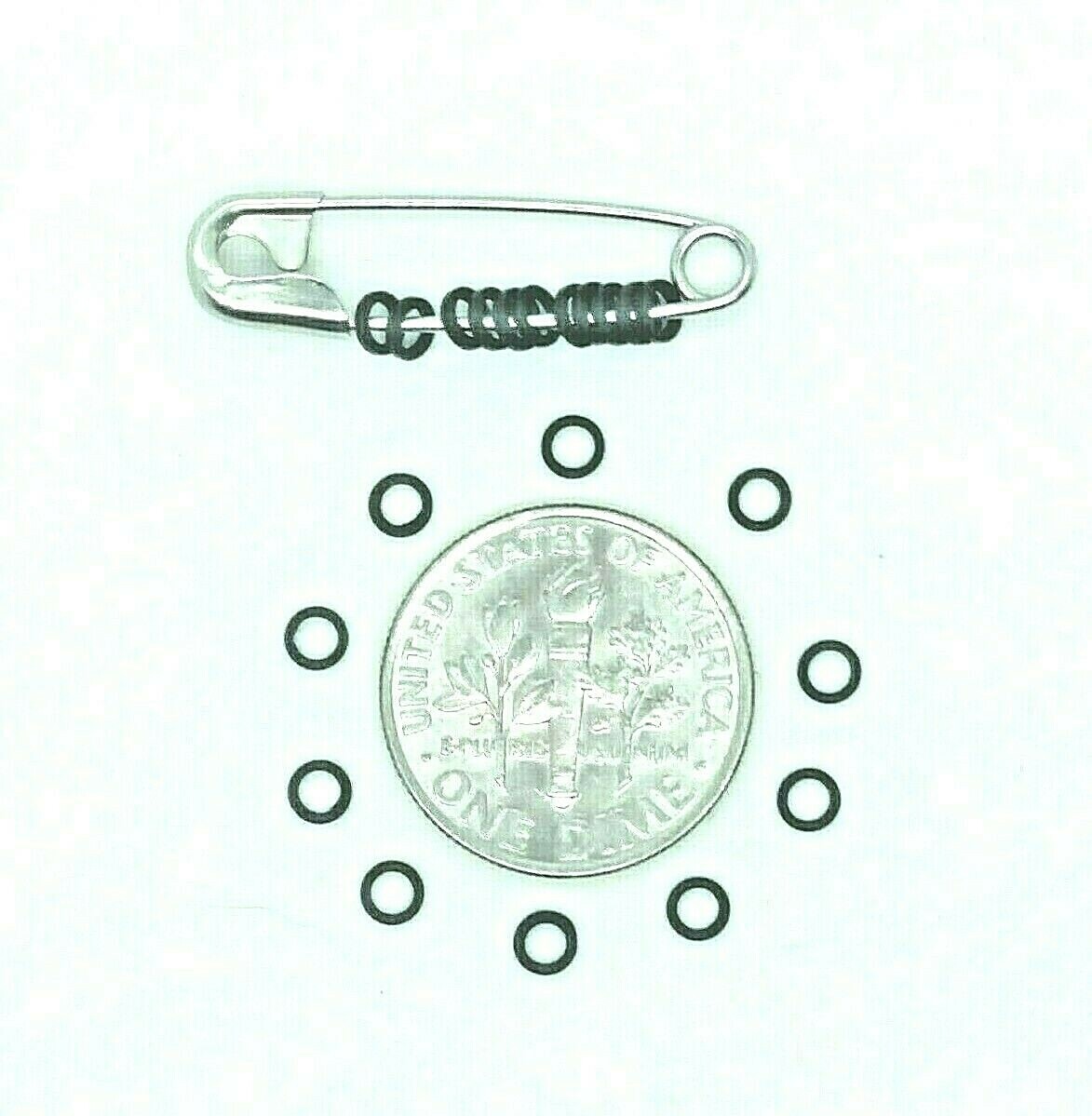 Tippet Rings 3mm Salmon/Steelhead Fly Leader Tippet Ring Black Nickel FREE SHIP