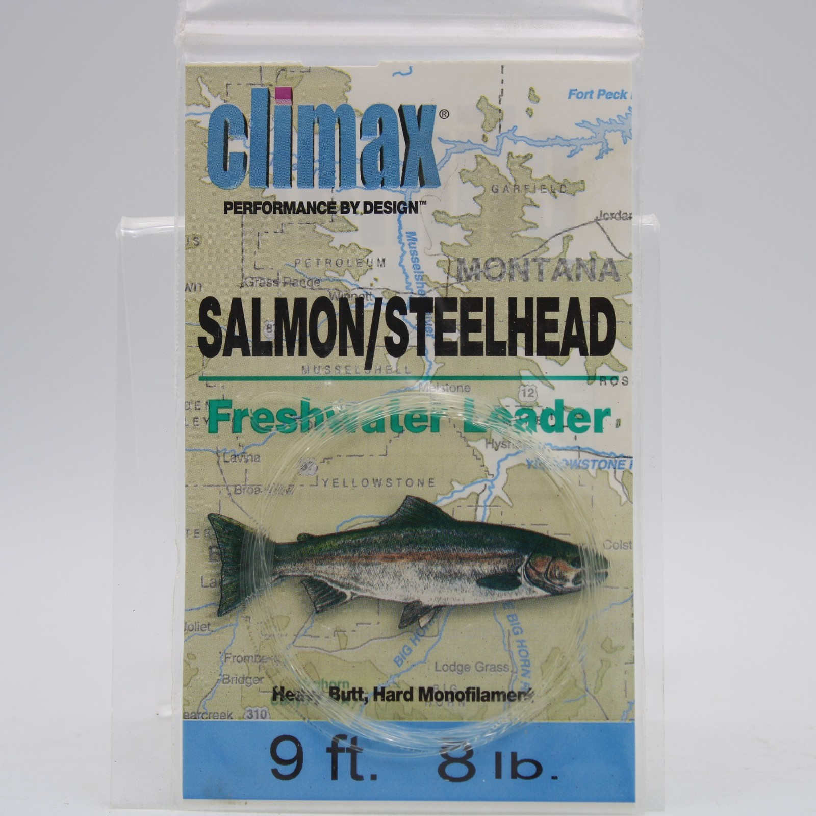 Climax Salmon Steelhead Fresh Water Leader Fly Fishing Tippet 290877 9ft 8lb