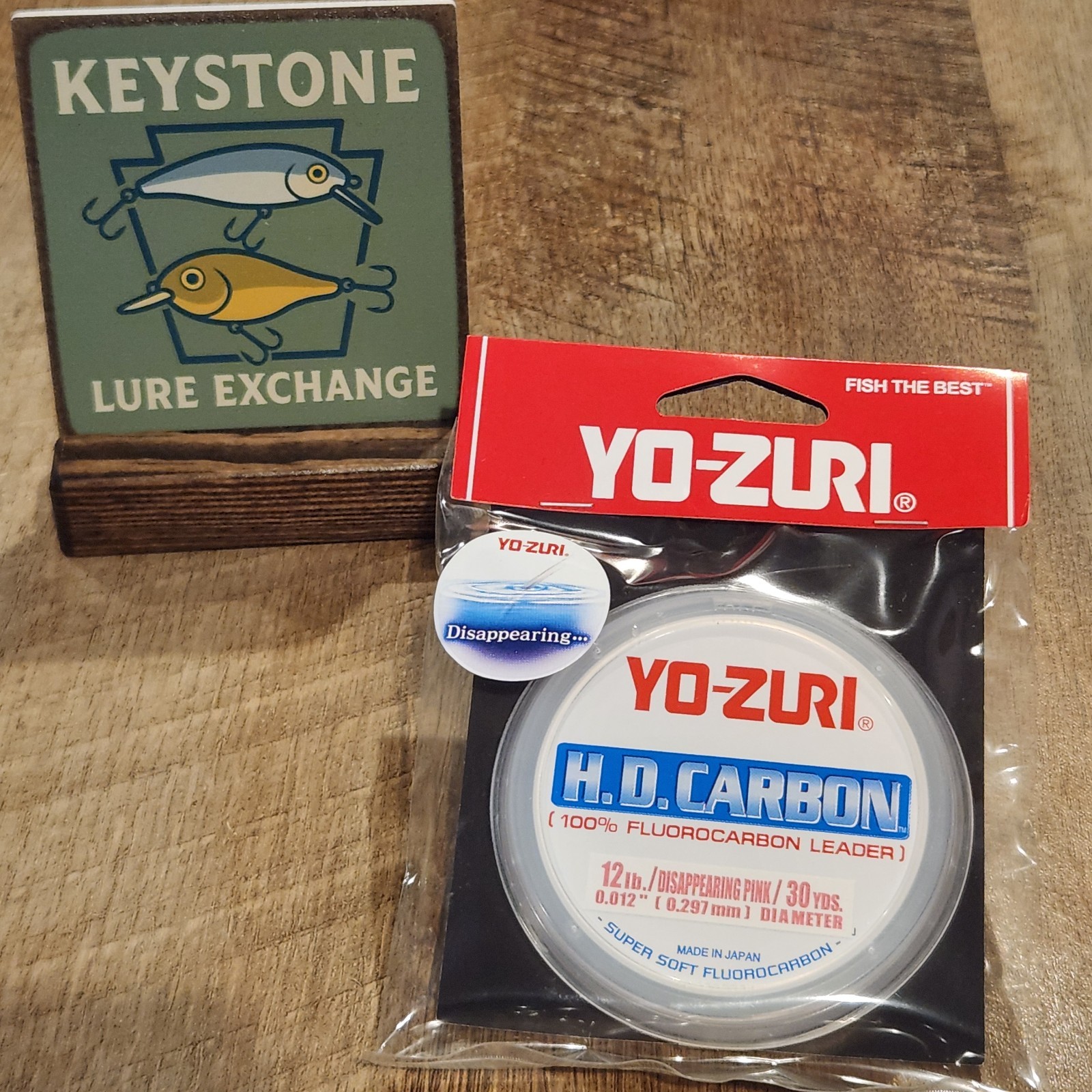 12lb – Yo Zuri H.D. Carbon Fluorocarbon Leader – Disappearing Pink – 30 Yards