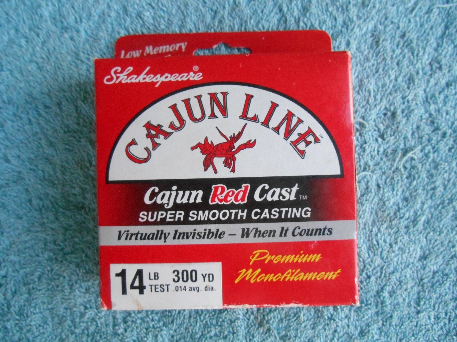 LOT OF 2 NEW SHAKESPEARE RED CAJUN FISHING LINE 14LB. 300YD PREMIUM MONOFILAMENT
