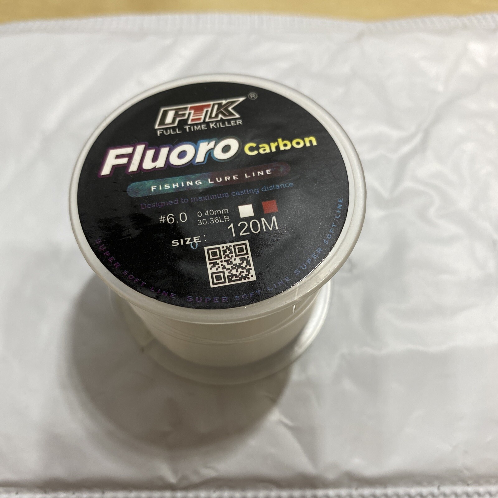 120m Fluorocarbon Carbon Fiber Coating Fishing Line 0.40mm -30.36Lb